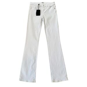 PAIGE Sloane‎ Angled Pockets Flare Jeans Crisp White 7811208-4520 Women's 2 25